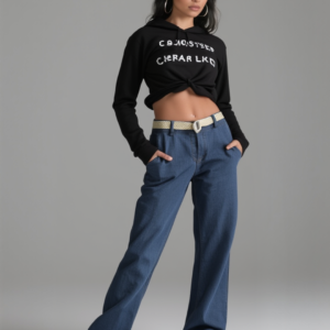 HLAČE MEKI TRAPER SA REMENOM