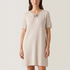 BEŽ ELEGANTNA HALJINA – MINIMALISTIČKI I PROFINJEN STIL
